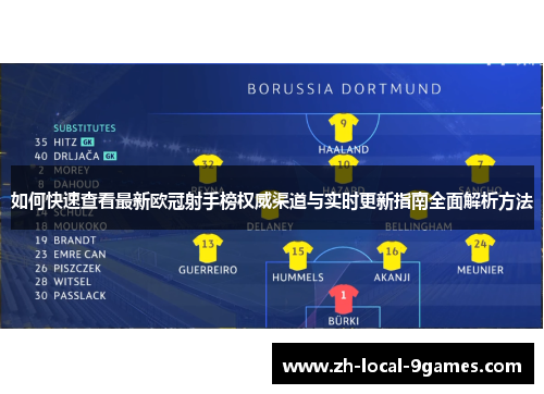 如何快速查看最新欧冠射手榜权威渠道与实时更新指南全面解析方法